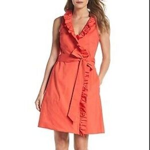 Ruffle dress with tie
